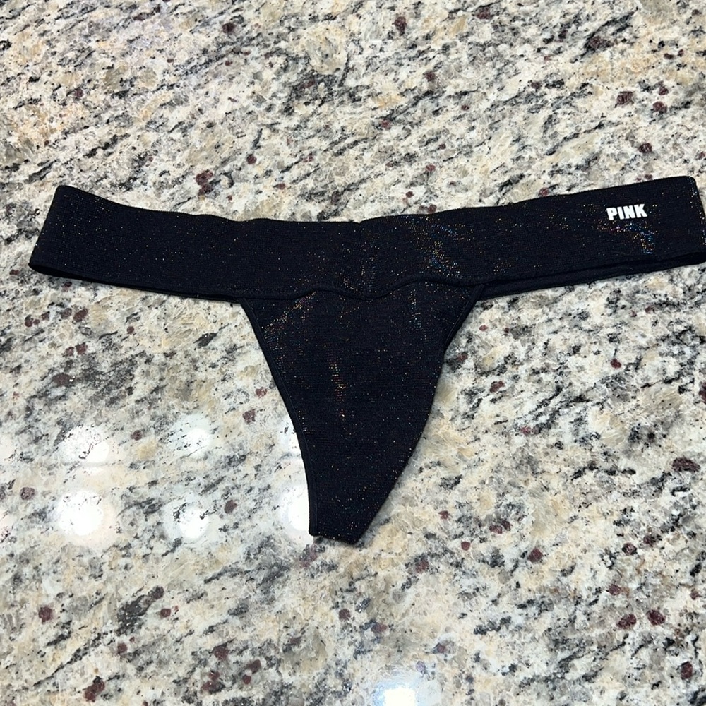 Pink Vs Seamless Shimmer Thong